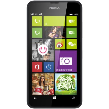 NOKIA诺基亚 Lumia 630 (RM-978) 黑色 联通3G手机 双卡双待