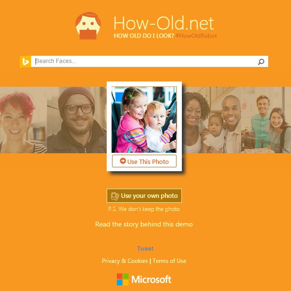 微软how-old.net网站