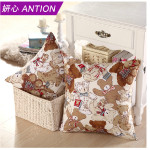 妍心 卡通可爱抱枕沙发靠垫靠背 办公室靠枕含芯大号