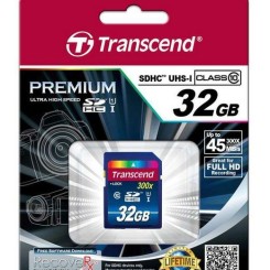 Transcend 创见 SDHC 32GB SD存储卡（300x、Class10、UHS-I）