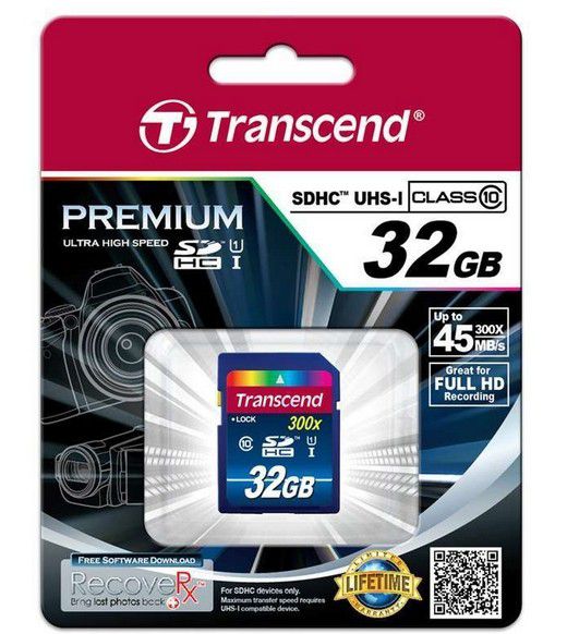 Transcend 创见 SDHC 32GB SD存储卡