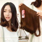 米娜假发 半头假发片 梨花头 接假发发片 接发片 一片式卷发片 齐肩