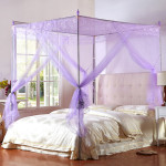 皇朝 落地不锈钢管蚊帐 三开门加粗加厚支架蚊帐