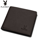 PLAYBOY花花公子 男士短款钱包 头层牛皮青年驾驶证真皮钱夹学生皮夹子 多款可选