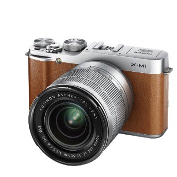 FUJIFILM 富士X-M1 数码微单相机套机 单镜套装(XC16-50mmF3.5-5.6 OIS) (棕色)
