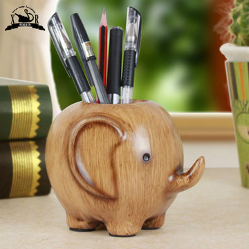 欣润 可爱大象笔筒小摆件 创意装饰品 3色可选