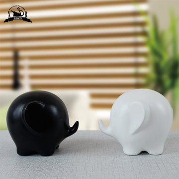 欣润 可爱大象笔筒小摆件 创意装饰品 3色可选