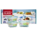 乐扣乐扣 格拉斯耐热玻璃保鲜盒3件套