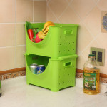 雨露 日式叠加收纳架（买三层送洗巾）5色可选