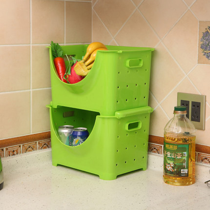 雨露 日式叠加收纳架(买三层送洗巾)5色可选