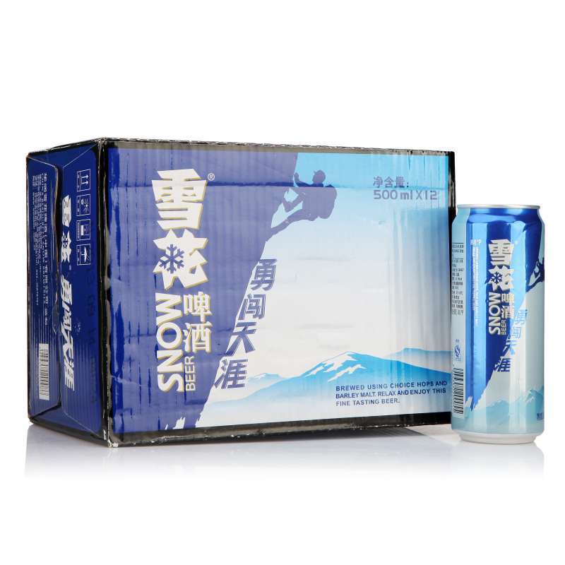 雪花啤酒8度纯生500ml*12听+勇闯天涯500ml*12听(套装)