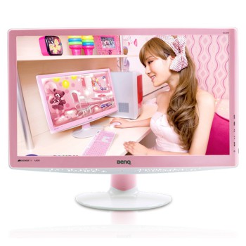 明基(BenQ)GL2230 21.5英寸宽屏LED背光液晶显示器(粉色)