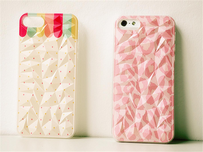 iphone4S/5S水立方3D彩绘铅笔 豹纹手机壳