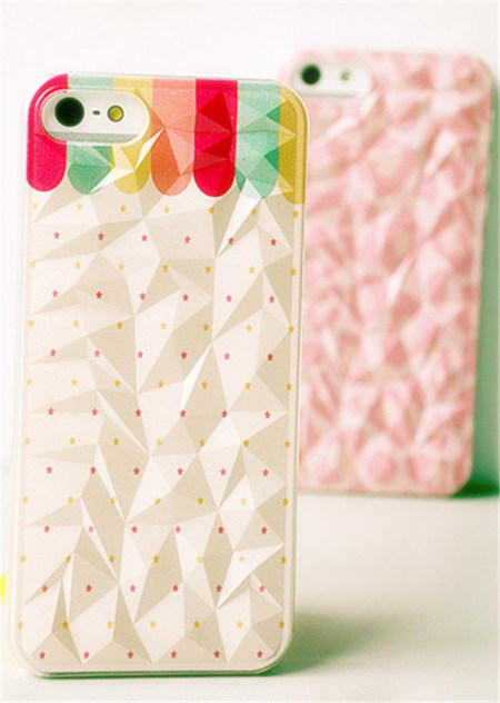 iphone4S/5S水立方3D彩绘铅笔 豹纹手机壳