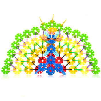 新蕾 雪花片拼插积木塑料积木玩具 1袋(约235片)