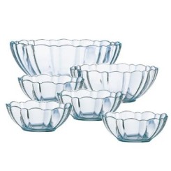 LUMINARC乐美雅E9986阿尔卡德钢化碗6件套