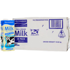 德运 全脂牛奶 1L*10盒 澳大利亚进口