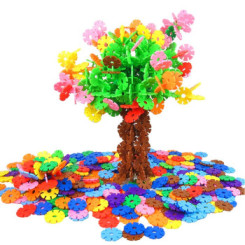 新蕾 雪花片拼插积木塑料积木玩具 1袋(约235片)