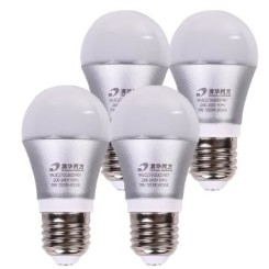 THTF 清华同方 LED球泡灯 E27接口 3W 黄光 四支装