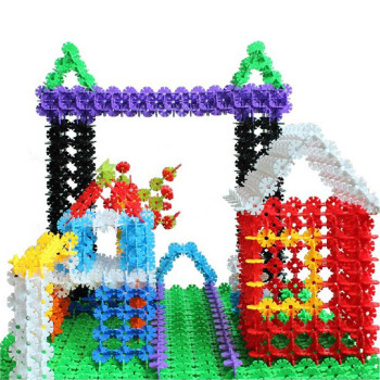 新蕾 雪花片拼插积木塑料积木玩具 1袋(约235片)