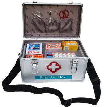 金隆兴 B016家用医药急救箱 铝合金9/12/14/16寸多层药箱