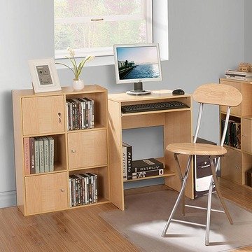 好事达超实惠书柜电脑桌+椅+柜(三件套装)