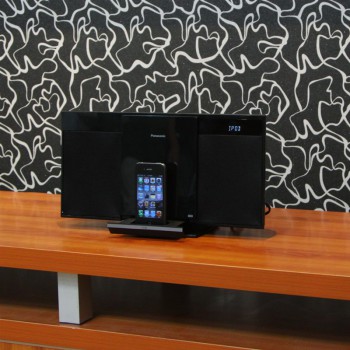 Panasonic松下 SC-HC27GK-K iPod/iPhone/USB/CD 迷你音响 黑色
