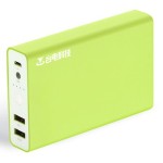 台电(Teclast)移动电源 T100F-G 10000毫安 双USB 2.1A 活力绿