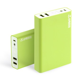 台电（Teclast）移动电源 T100F-G 10000毫安 双USB 2.1A 活力绿