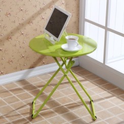 ORANGE 欧润哲 欧式简易折叠笔记本小圆桌子 绿色