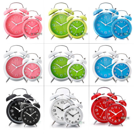 智造生活 创意静音夜光儿童小闹钟