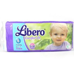 Libero丽贝乐 婴儿纸尿裤 超薄款尿不湿6号大包装XL52片