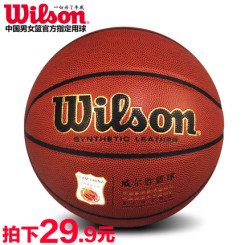 wilson威尔胜 pu皮7号篮球(送气针/打气筒/网兜)