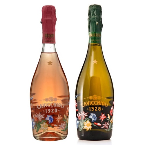 卡维留里 意大利之花起泡酒(天然型750ml+桃红甜型750ml)
