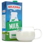 百吉福 Milkana 脱脂牛奶1L*12盒（法国进口牛奶 ）