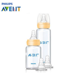 飞利浦新安怡AVENT标准口径玻璃奶瓶新生儿套装SCD803/01