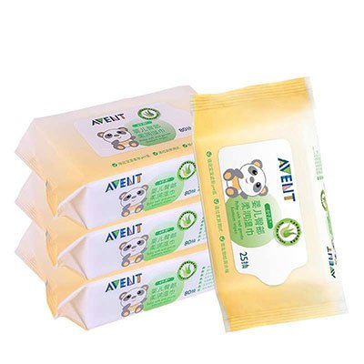 AVENT 新安怡 婴儿臀部柔润湿巾80抽连包(3+1)