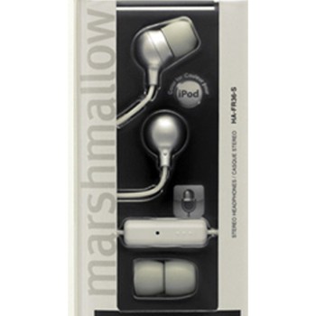 JVC杰伟世 HA-FR36-S Marshmallow苹果线控入耳耳机 银色