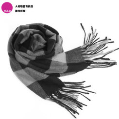 人类联盟 格子秋冬商务高档男士围巾