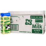 德运 脱脂牛奶 1L*10盒 澳大利亚进口