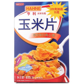 德国进口 HAHNE亨利 玉米片450g盒装*5