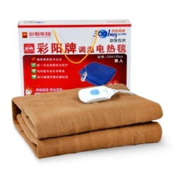 彩阳 全线路安全保护调温型双人电热毯 3色可选
