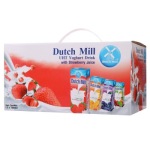 Dutch Mill 达美草莓味酸奶180ml*12 礼盒装 泰国进口
