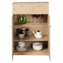 好事达 双门双抽储物柜(浅橡木色)0058(2)+凑单面巾纸