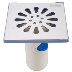 Ballee贝乐卫浴 T49 不锈钢下水地漏 防臭地漏芯 深水封 自动密封