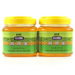 北大荒 东北黑蜂椴树蜂蜜1000g*2瓶 东北特产