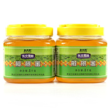 北大荒 东北黑蜂椴树蜂蜜1000g*2瓶 东北特产
