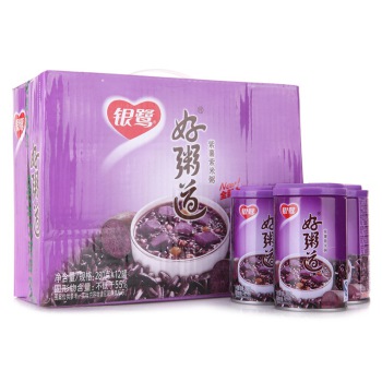银鹭 好粥道 紫薯紫米粥 280g*12罐/箱
