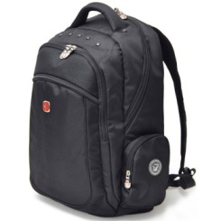 瑞士军刀威戈Wenger 14寸中性时尚耐磨双肩电脑背包 S859109045黑色