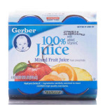 Gerber嘉宝 婴儿辅食混合果汁 118ml*4瓶